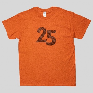 Pánské tričko 25. FF oranžové